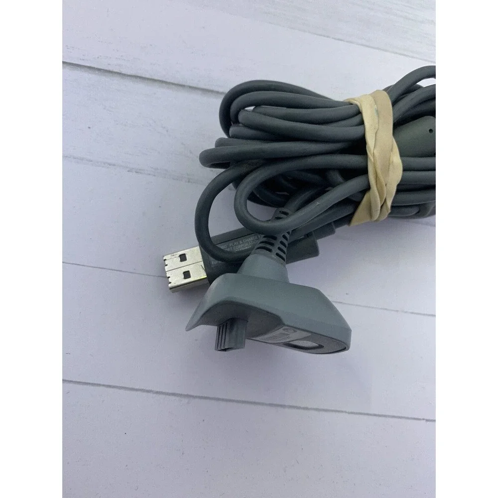 Genuine Microsoft Xbox 360 Play Charge Kit Cable OEM Official Original